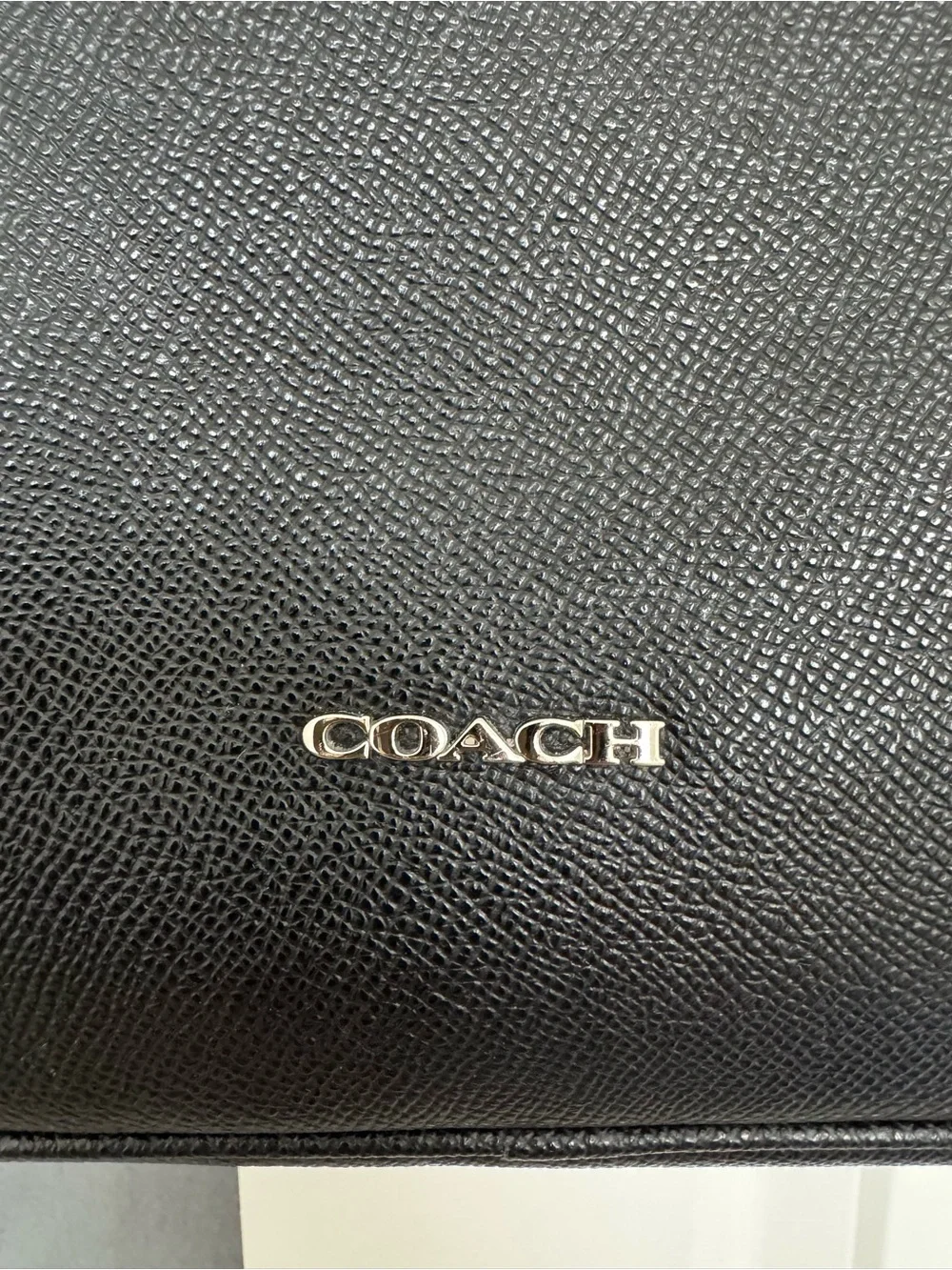 Coach Perry Slim Brief F59057 Black Leather